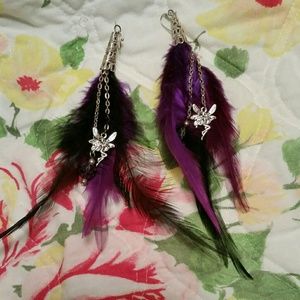 Feather earrings